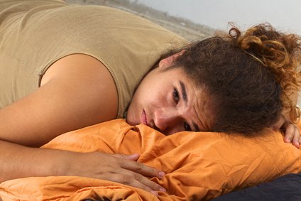 Sad Young Peruvian Woman