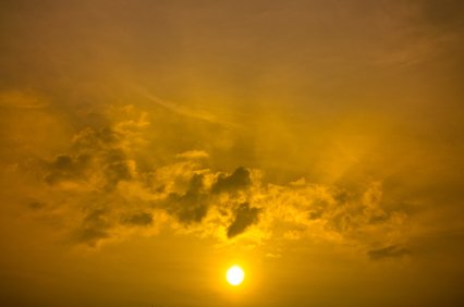 Rising Gold Sun Beam