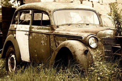 Abandoned old car