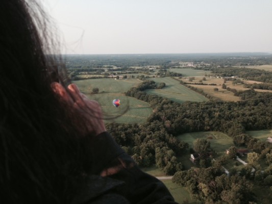 One can see for miles from a balloon. Imagine what God sees.
