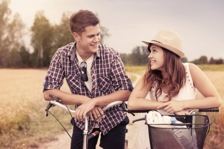 riding bikes