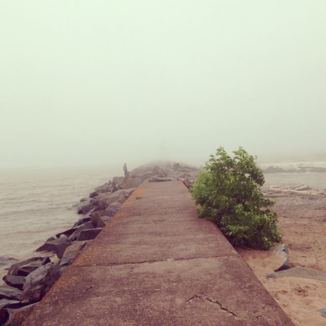 foggy lighthouse
